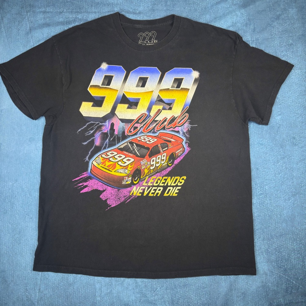 999 Club Juice WRLD Legends Never Die Racing Graphic T-Shirt Black XL